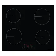 GlemGas 60cm 4 Zone Induction Cooktop - Black