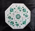 12" Marble Side Corner Table Top Handmade Inlay Pietra dura Art Gift