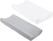 SAFIGLE 2pcs Cover Table for Baby Grey Baby Changing Pad Protector Baby Diaper Infant Changing Pad Protector Touching Table Soft Polyester