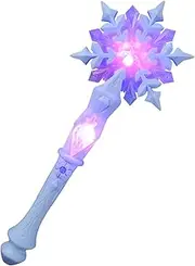 Yardwe Light Up Glow Snowflake Wand for Cosplay Accessory for Birthday Parties Adorable and Practical Snowflake Wand Safe Easy to Use for Dress Up