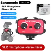 Saramonic SR-AX100 Microphone Audio Adapter Mixer with 3.5mm Wired Inputs f DSLR