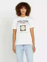 Volcom Lock It Up Womens Short sleeve T shirt Star White L NWT