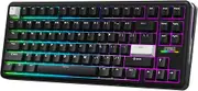 EPOMAKER TH85 QMK/VIA Wireless Mechanical Keyboard, USB/2.4Ghz/Bluetooth Gaming Keyboard, Hot Swappable Custom Keyboard, Gasket Creamy Keyboard for PC/Mac/Office/Gaming (Black)