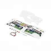 Losi Body Set Grave Digger Clear Mini LMT LOS210045