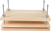 COOPHYA Wooden Book Binder Book Binding Press Clamp Wooden Bookbinding Tools Bookbinding Tool Manual Paper Press Machine Wood Khaki