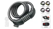 Lock Spiral Combination 5-digit 10mm x 1000mm W/Bracket BK062 for Seat Pillar