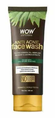 WOW Skin Science Anti Acne Face Wash Tea Tree & Essential Oil & Neem n418