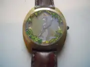 New The Jungle book men's leather band.Analog,Quartz & battery watch.4773/7500