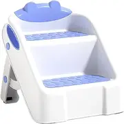 Step Stool - Child Toilet Ladder, Solid Build Footstool | Reach Higher Place Steps Step Stool Anti-Tip Toddler Child Kid Poop Stools, Hand Washing Sturdy Step Stool Toddler Step Stool for Bathroom Bed