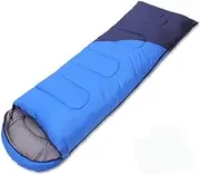 Lazy Sleeping Bag, Waterproof and Stitching Design Hollow Cotton Filling Envelope Thermal Sleeping Bag for Four Seasons Hiking Traveling and Outdoor Activities,Blue,1.1KG