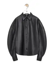 Shirt in nappa lambskin FR34,FR38,FR40 black