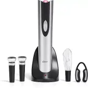 Electric Wine Opener, Foil Cutter, Wine Pourer and Vacuum with CorkScrew