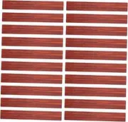 Angoily 20pcs Scale Realistic Wood Grain for Easy Installation Dollhouse Models Durable Flexible Floorboard Tiles