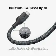 Anker 544 Bio-Nylon 0.9m USB-C to USB-C Cable (Black)