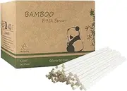 Disposable Bamboo Cocktail Straws 5 Inch, 1000 Pcs Short Coffee Drink Stirrers Bamboo Fiber Mini Bar Straws Bulk for Short Drinks, Biodegradable & 100% Natural