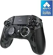 Nacon Revolution 5 Pro Officially Licensed PlayStation Wireless Gaming Controller for PS5 / PS4 / PC - Hall Effect, Trigger Stops, Mappable Buttons, Bluetooth Audio - Urban Camo