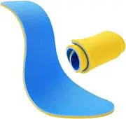 HAMPPLIES 1Pair Men Breathable Insoles Sweat Absorbing Shoe Inserts with Odor Resistance for Sports Ergonomic Arch Support Cushions Yellow Blue