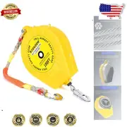 Self-Locking 100FT Lifeline with Quick Brake Fall Arrest System – ANSI Compliant