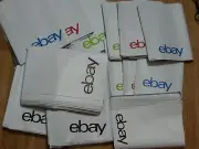 45 Ebay-Branded Polymailer Red Green Blue 6.5"- 8.5" No Padding Poly Mailers PJ1
