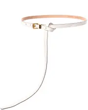 Michael Kors Collection Square Roller Buckle Leather Belt
