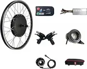 FSNEODYV Electric Bicycle Kit, E-Bike Conversion Kit 48V 1000W Gearless Brushless Rear Hub Motor Black Multiple Sizes(Rear Rotate Led880,700c)