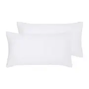 Accessorize Hotel Deluxe Cotton White King Pillowcases Pair