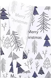 Hjvvr Christmas Tissue Paper,20sheets Christmas Tree Wrapping Tissue Paper,50x35cm Merry Christmas Tissue Paper for Xmas Party
