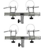 Two (2) Triangle or Square Truss Adapter Bracket Tripod Crank Light Stand Bar