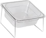 Generic Cat and Puppy Feeding Station with Elevated Bowl and Stable Base, Single Bowl