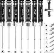 RC Hex Screwdriver Heavy Duty Ergonomic Hexagon Screwdriver RC Hobby Tool with Cross Sleeve Wrench for RC Car Airplane Boat Robot
