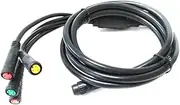Lyntamy 1 Piece E-Bike 1T4 E-Bike Extension Cord Cable Waterproof Connector Parts Accessories for Electric Bicycle Brake Display Throttle Cycling Part.