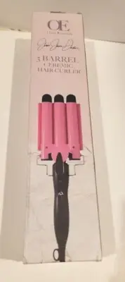 Triple 3 Barrel Ceramic Hair Curler Curling Iron Onest Essentials Professional