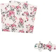 BESPORTBLE 1Set Newborn Floral Swaddle Wrap with Matching Headband Set Cozy Like Design for Photography Props and Newborn Outfits