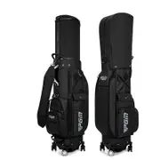 PGM GOLF Four Wheels Retractable Cover Travel Cart Bag QB152 Black