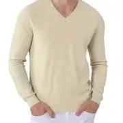 Ted Baker London Men's Stretch Cotton V neck Long Sleeve Polo, 2 UK/M, NWT $175