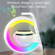 LED Control RGB Night Light BluetoothSpeaker Atmosphere Lamps Digital Alarm V5Y9