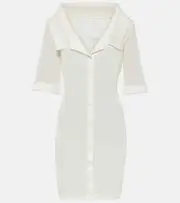 Jacquemus La mini robe Manta jersey shirt dress