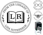 40+ Designs Library Book Stamp | Personalised From The Library of Stamp | Ex Libris | Book Lover Gifts | Custom Stamp