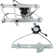 Window Regulators Glass Set of 2 Front & Rear Driver Left Side Hand Pair (for: Mitsubishi)