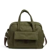 Vera Bradley Women's Cotton Utility Travel Bag Climbing Ivy Green - Recycled ...