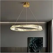 USOR Crystal Flushmount Chandelier Fixture, Modern Flush Mount Ceiling Light Fixtures Raindrop Chandelier for Hallway, Bar, Kitchen, Dining Room, Bedroom, Living Room
