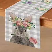 Easter Table Runner - Spring Coffee Dining Table Decor 13 X 72 Inch Rustic
