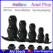 Hollow Anal Butt Plug Tunnel with Stopper Anus Expander Speculum BDSM Sex Toys