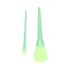 Cosmetic Brush Set Hair Blusher Loose Powder Brush Tool With Bag Green