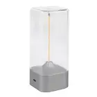 (Silver)Magnetic Filament Light Minimalist Modern LED Desk Lamp Touch AU