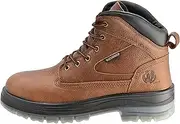 [J H] Men's Waterproof Steel Toe Work Boots – Anti-Slip TPU Sole, 4-Layer Waterproof, Full-Grain Leather, Memory Foam Insoles