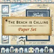 Graphic 45 THE BEACH IS CALLING (8 Sheets) 12x12 Paper Collection Set Scrapbook