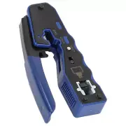 RJ45 Crimping Tool Set Wire Crimper Cable Stripper W/ 50x RJ Connector Kit