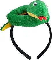 [Generic] Plush Snake Hairband - Novelty Headband with Plush Snake - 2025 Costume Photography Props, Year of the Snake Hair Headband for Women