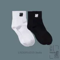 在飛比找蝦皮商城優惠-UNDEFEATED LOGO UNDF 刺繡 短襪 腳踝襪